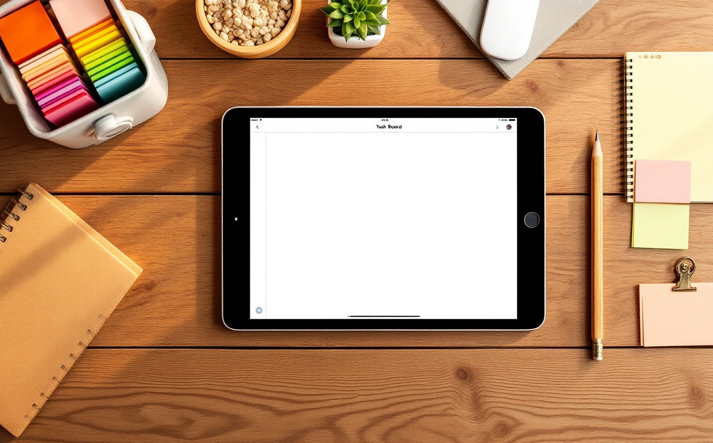 Vitalux dashboard showing the daily planner, task board, and habit tracker side by side