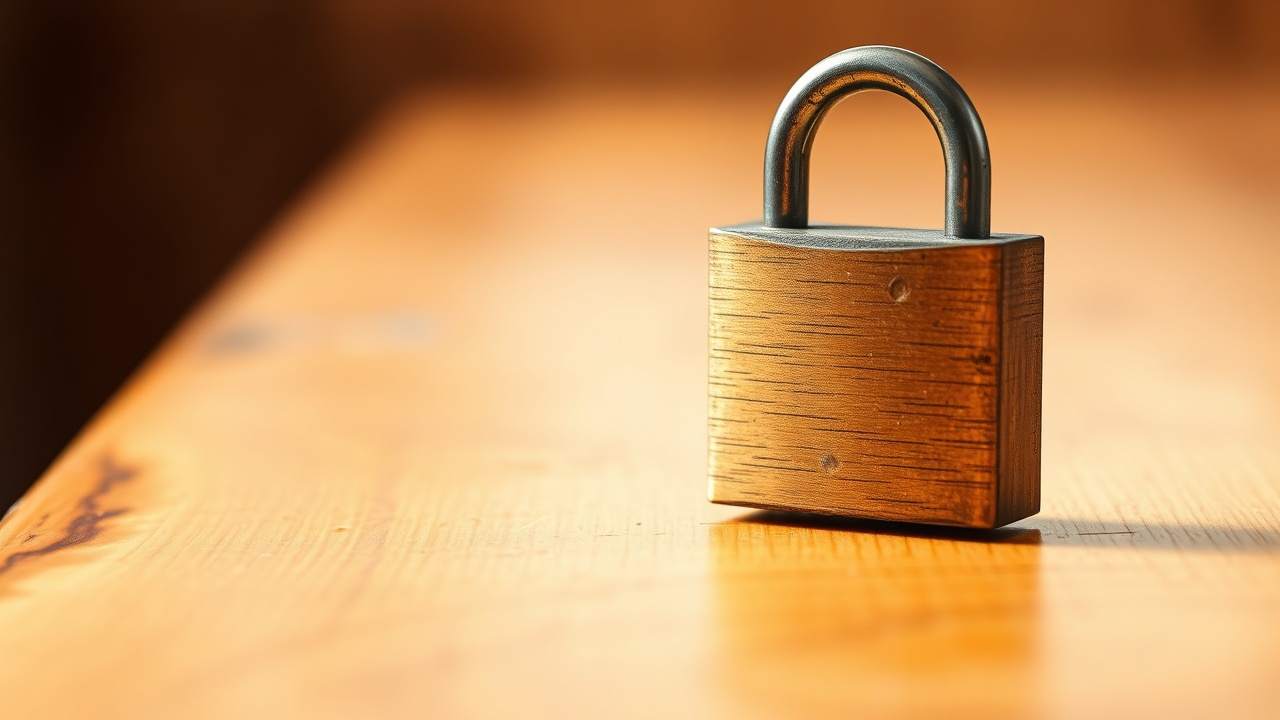 A calm, secure digital vault illustration with a warm amber and sage color palette, representing data safety